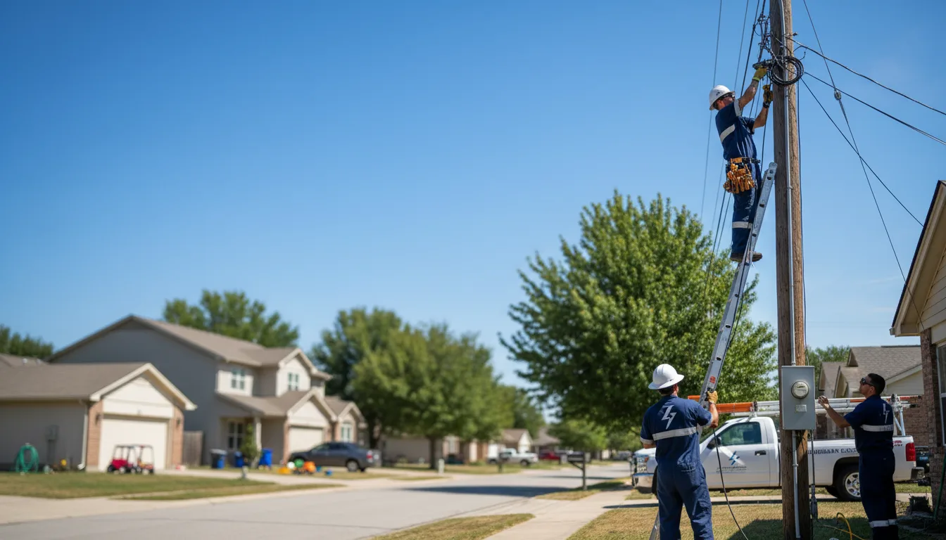 Residential electrician providing installation services in Dublin, IN